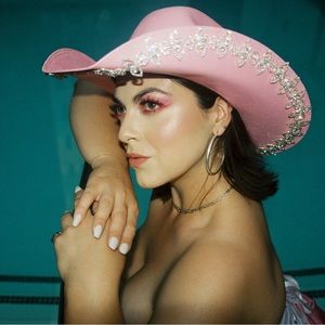 💎💞 Barbie pink cowgirl hat bedazzled hat bling rhinestone, Valentine’s Day